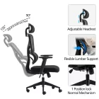 Cadrey pakoworld mesh black manager's office chair 67x64x120-128cm