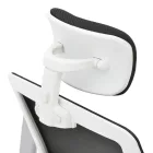 Manager office chair Serjo pakoworld white-black pp-mesh fabric 75x65x128cm