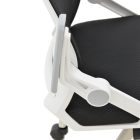 Manager office chair Serjo pakoworld white-black pp-mesh fabric 75x65x128cm