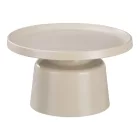 Coffee table Ginoze pakoworld metal in cappuccino color D70x38cm