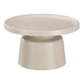   Coffee table Ginoze pakoworld metal in cappuccino color D70x38cm