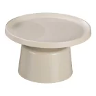 Coffee table Ginoze pakoworld metal in cappuccino color D70x38cm