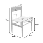 Conan chair pakoworld natural beech wood-seat natural rope 52x46x78cm
