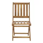 Elijie pakoworld folding chair acacia wood natural 45x62x90cm