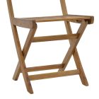 Fatel pakoworld folding chair acacia wood natural 40x53x82cm