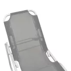 Dessie deckchair pakoworld aluminum stackable textilene anthracite 56x188x30cm