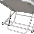 Dessie deckchair pakoworld aluminum stackable textilene anthracite 56x188x30cm