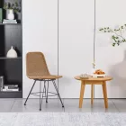 Pamela pakoworld pe rattan chair in natural shade and black metal legs 44x58x82cm