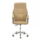 Manager office chair Glorin  pakoworld beige pu 60x68x128cm