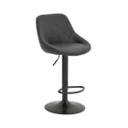 Boronez pakoworld folding bar stool black pu-with black base 47x49x112cm