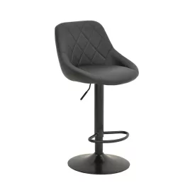   Boronez pakoworld folding bar stool black pu-with black base 47x49x112cm