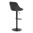 Boronez pakoworld folding bar stool black pu-with black base 47x49x112cm