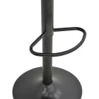 Boronez pakoworld folding bar stool black pu-with black base 47x49x112cm