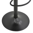 Boronez pakoworld folding bar stool black pu-with black base 47x49x112cm