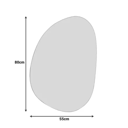 Listro Inart Mirror 55x1x80cm