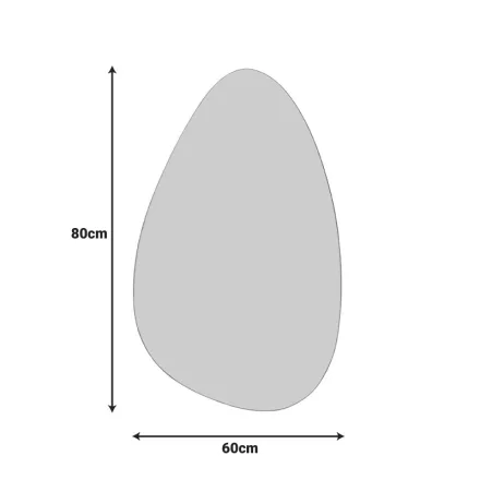 Mirror Spegio Inart 50x1x80cm
