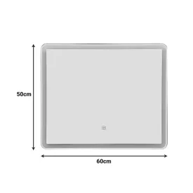 Quadrou Inart Led Mirror pp-auminum 60x3x50cm