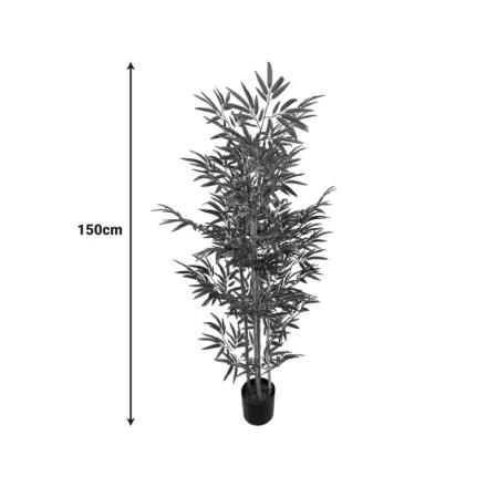 Decorative plant Bamboo in a pot Inart green pp H150cm