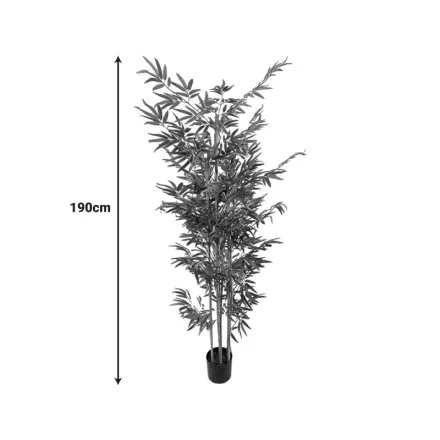Decorative plant Bamboo in a pot Inart green pp H190cm