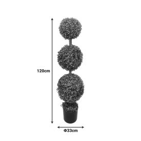 Decorative plant Bolla IΙI in Inart green pp pot Φ33x120cm