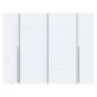 Wardrobe Verzo pakoworld 4 doors white melamine 270.5x61.5x210.5cm