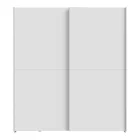 Wardrobe Noez I pakoworld 2 doors with shelves in white color 170.5x61x190.5cm