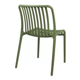 Zoi pakoworld pp chair in dark green shade 42x58x79cm