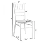 Tiffany chair pakoworld transparent pc 38x38.5x88cm