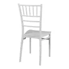 Tiffany pakoworld pp chair in white shade 40x40x88cm