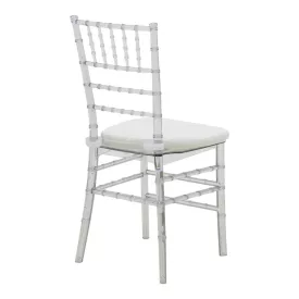   Tiffany chair pakoworld with cushion transparent pc 38x38.5x88cm