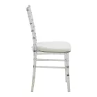 Tiffany chair pakoworld with cushion transparent pc 38x38.5x88cm