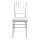 Tiffany chair pakoworld with cushion transparent pc 38x38.5x88cm