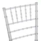 Tiffany chair pakoworld with cushion transparent pc 38x38.5x88cm