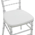 Tiffany chair pakoworld with cushion transparent pc 38x38.5x88cm