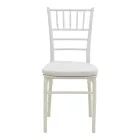 Tiffany chair pakoworld with cushion transparent pc 40x40x88cm