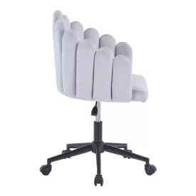 Work chair Manole pakoworld grey velvet  57x50x77-87cm