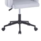 Work chair Manole pakoworld grey velvet  57x50x77-87cm