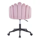 Work chair Manole pakoworld rotten apple velvet  57x50x77-87cm
