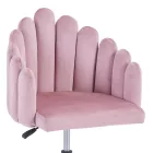 Work chair Manole pakoworld rotten apple velvet  57x50x77-87cm