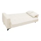 Modesto pakoworld three-seater sofa-bed with storage space cream fabric 215x85x80cm