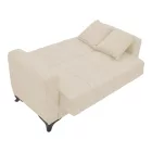 Sofa-bed with storage two-seater Modesto pakoworld cream fabric 155x85x80cm