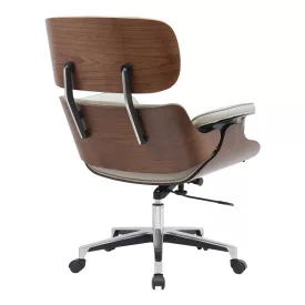   Manager office chair Kobane pakoworld beige pu-chrome base 84x75x113.5cm