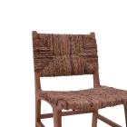 Refane pakoworld chair natural color teak wood and straw 50x58x85cm