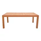Vocaly pakoworld teak wood table in natural shade 200x100x75cm