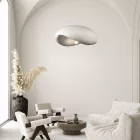 Ceiling lamp Ferecon pakoworld E27 light grey ps D45x25cm