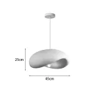 Ceiling lamp Ferecon pakoworld E27 light grey ps D45x25cm