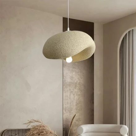 Ceiling lamp Ferecon pakoworld E27 beige ps D45x25cm