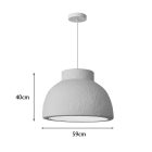 Ceiling lamp Jenila pakoworld E27 white ps D59x40cm