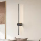 Wall led light Eftenbo pakoworld in black color D8x80cm