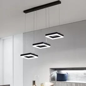   3-light Ceiling lamp Benor pakoworld led black metal 70x20x15cm